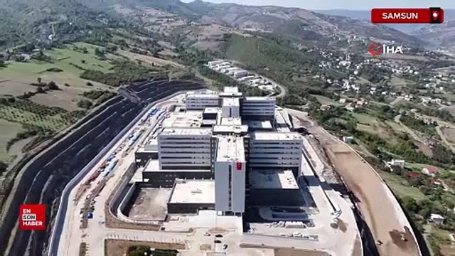 Samsun Şehir Hastanesi'nin tamamlanan birçok alanı hizmet vermeye hazır hale geldi
