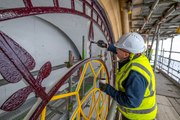 Stunning drone footage shows off renovation of Manchester Town Hall’s historic and iconic clock tower