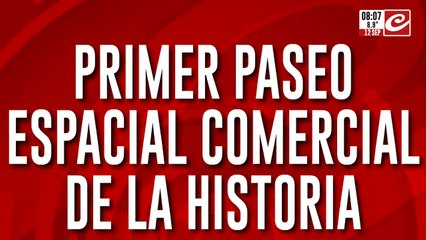 Cuatro tripulantes integran el primer paseo espacial de la historia