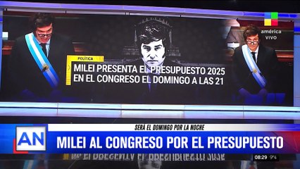 Javier Milei presentará el presupuesto en el Congreso
