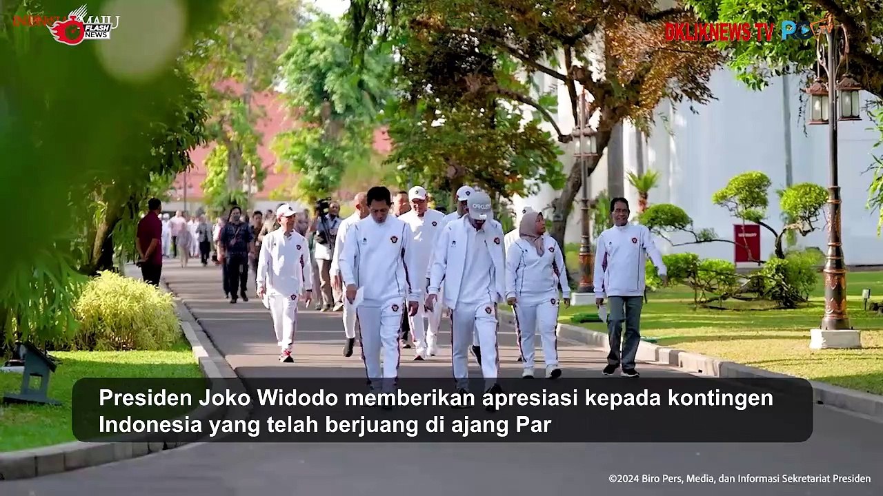 Presiden Jokowi Berikan Apresiasi Kepada Atlet Paralimpiade Paris 2024