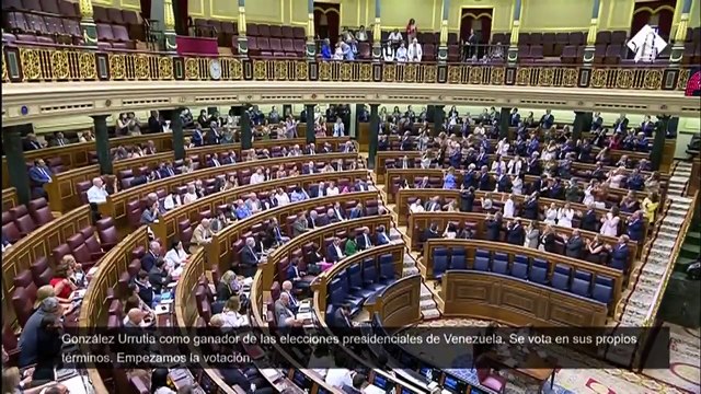 El Congreso aprueba la iniciativa del PP para reconocer a Edmundo González como presidente de Venezuela.