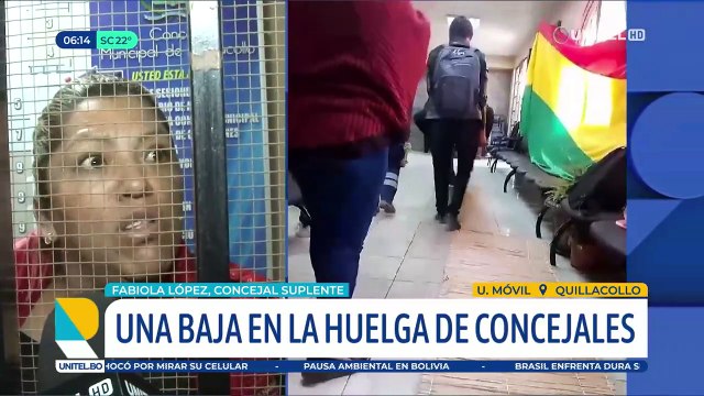 Alternancia política: Tras baja, solo una concejal suplente continúa con la huelga en el Concejo de Quillacollo