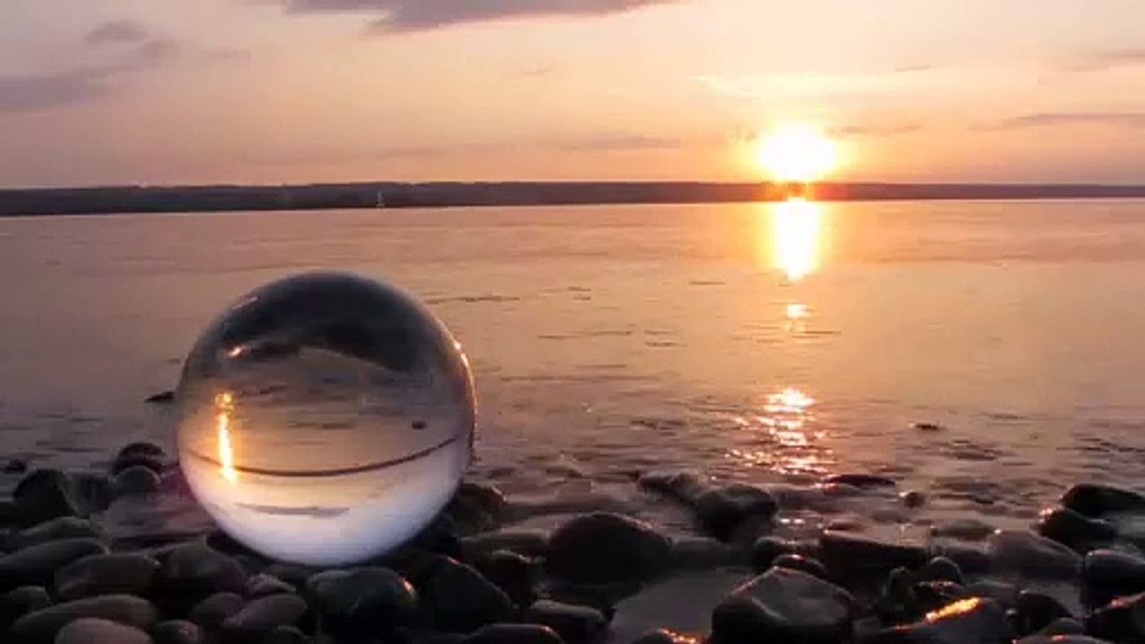 Glass Ball By The Shore