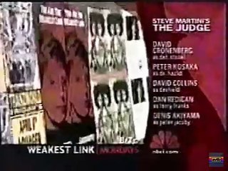 Steve Martini's The Judge NBC Split Screen Credits