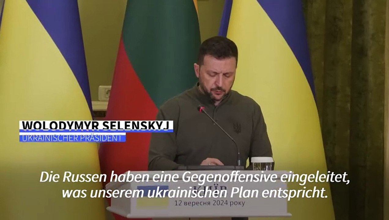 Selenskyj: Russland hat Gegenoffensive in Grenzregion Kursk gestartet