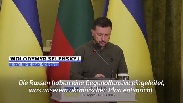 Selenskyj: Russland hat Gegenoffensive in Grenzregion Kursk gestartet