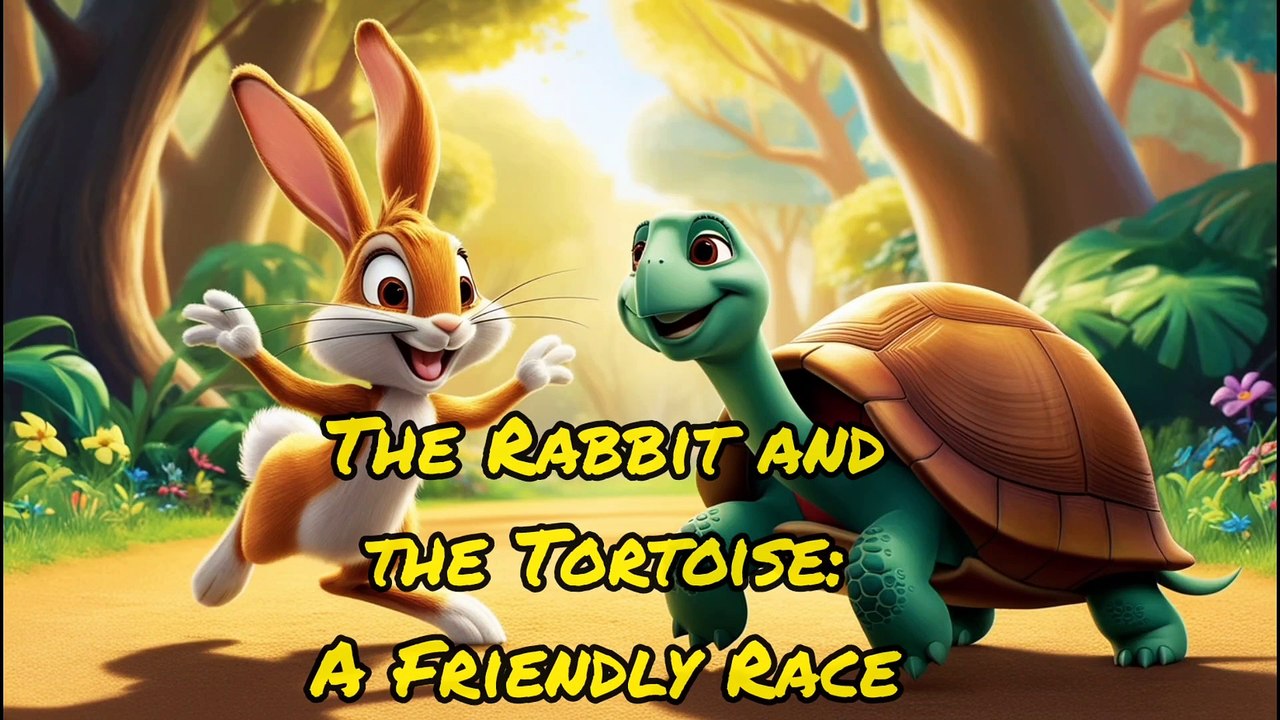 The Tortoise and the Rabbit - A Classic Moral Story for Kids | Slow and ...