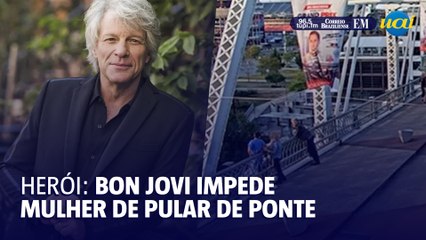 Bon Jovi impede mulher de pular de ponte