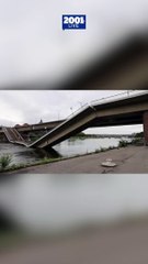 Colapsó un importante puente en Dresde, Alemania
