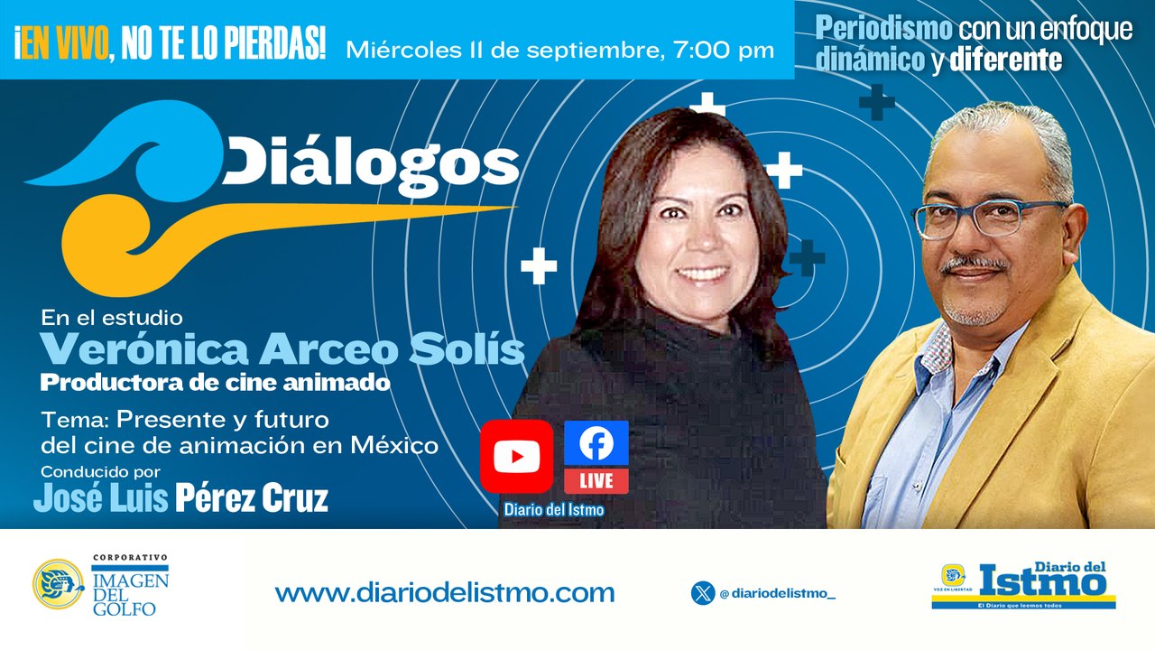 #Diálogos ️ Invitada: Verónica Arceo Solís "Productora Cine Animado" ️Conducido por José L. P.