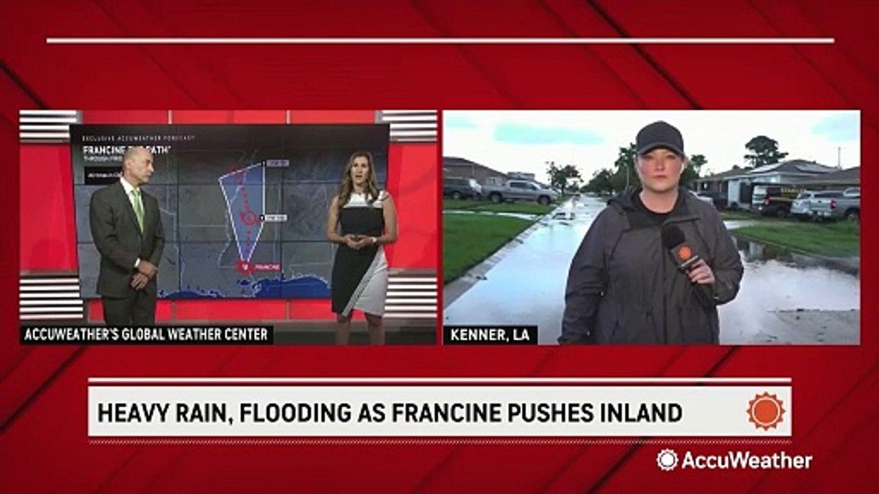 Coastal flooding drenches Louisiana as Francine pushes inland