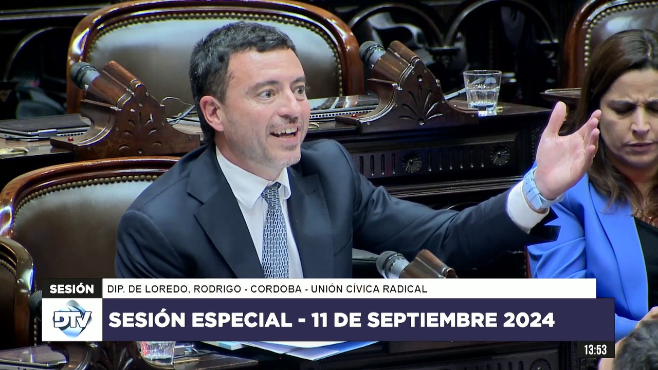 De Loredo dijo que conducir la UCR en Diputados es "una chamba difícil": "Que se sepa de qué lado está cada uno"