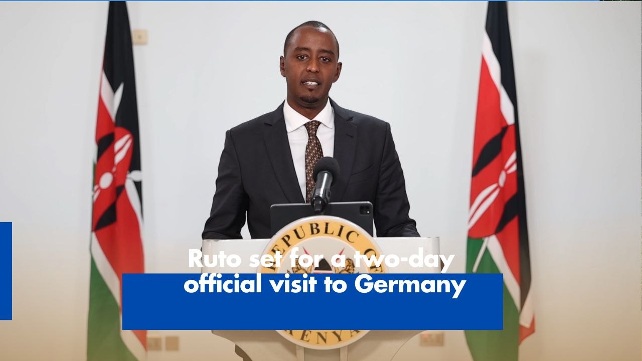 Ruto set for a two-day official visit to Germany
