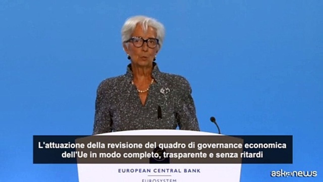 Bce, Lagarde: i governi Ue devono agire ora per ridurre i deficit