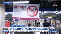 Arranca el operativo Cero Pirotecnia en estaciones del Metro de la CDMX