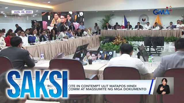 Harry Roque, na-cite in contempt ulit matapos hindi dumalo sa quad comm at magsumite ng mga dokumento | Saksi