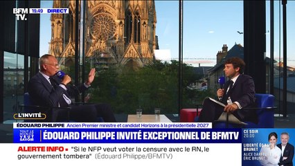 Benjamin Duhamel en entretien avec Edouard Philippe sur BFMTV.