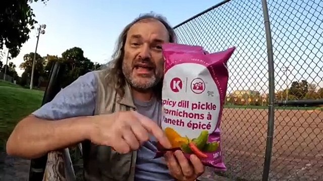 Circle K Spicy Dill Pickle chips Review Canada