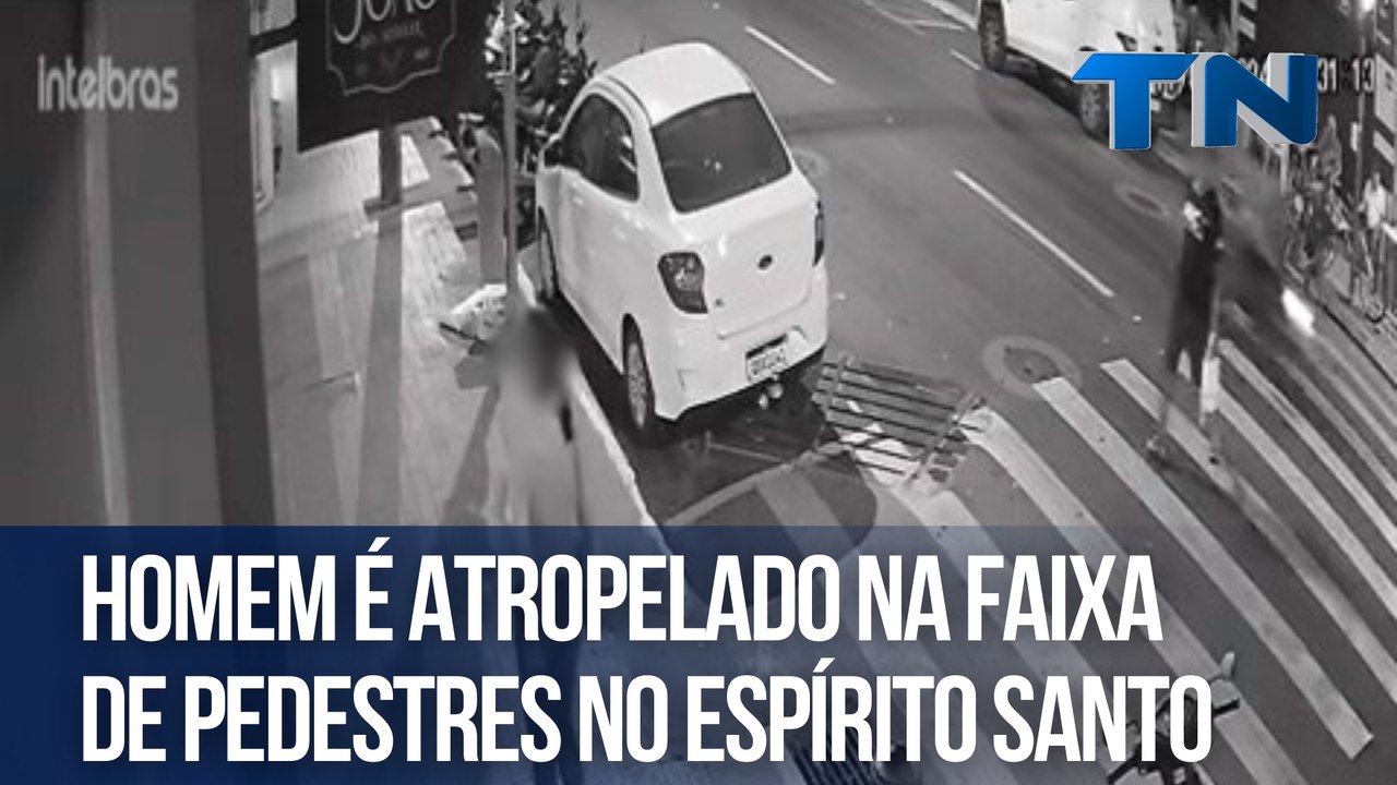 Homem é atropelado na faixa de pedestres em Col...