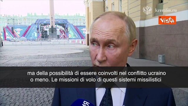 Putin: Con armi lungo raggio a Kiev, Nato sar? in guerra con Mosca - SOTTOTITOLI