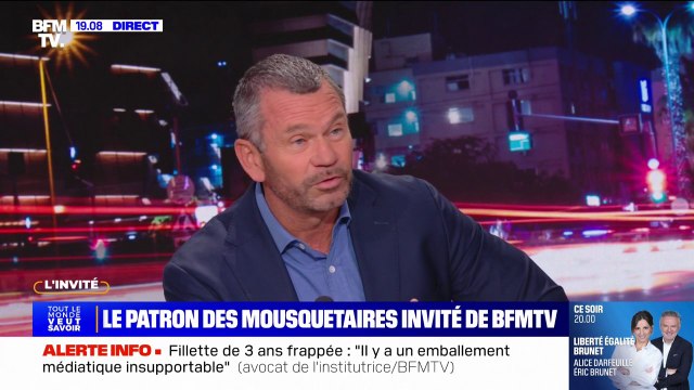 Thierry Cotillard (président du groupement les Mousquetaires ): Il y a plutôt des bonnes nouvelles en cette rentrée avec une tendance à la baisse au niveau des prix