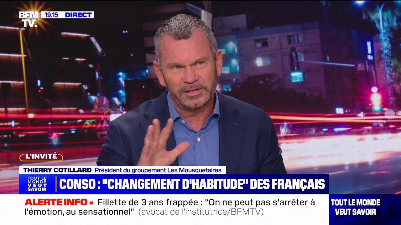 Thierry Cotillard (président du groupement "les Mousquetaires"): "Cette inflation à deux chiffres est derrière nous"