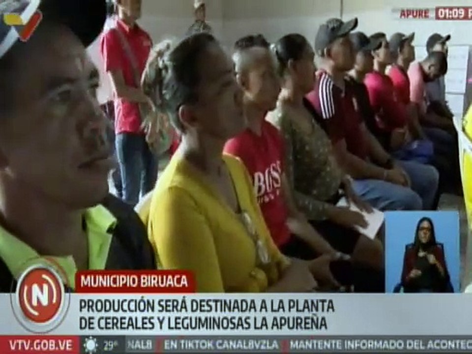 Gobierno nacional entregó financiamientos a productores de leguminosas en Apure