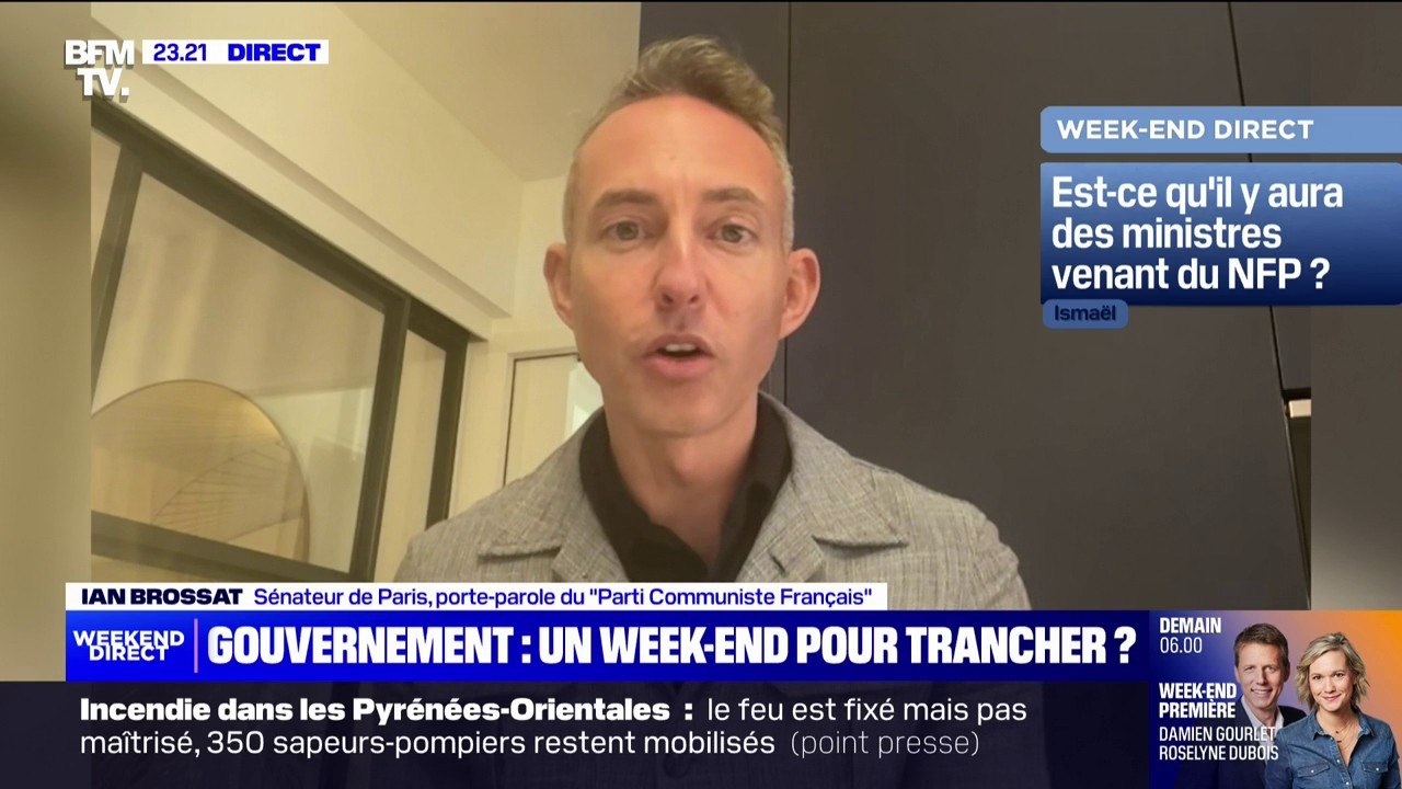 Ian Brossat (PCF): "Je pense qu'il n'y a personne du Parti communiste qui accepterait d'entrer au gouvernement"