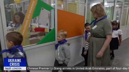 Kharkiv children forced into underground schools to escape Russian bombs and airstrikes