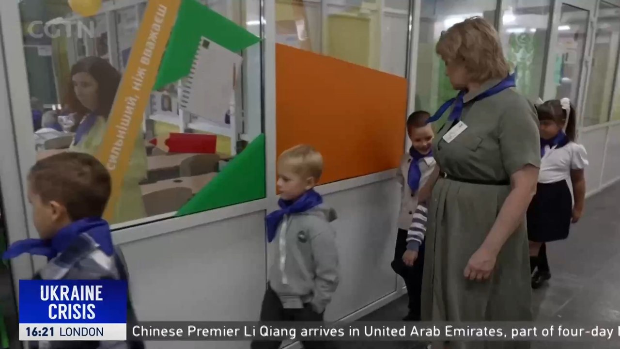 Kharkiv children forced into underground schools to escape Russian bombs and airstrikes