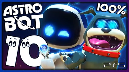 Astro Bot Walkthrough Part 10 - 100% (PS5) Hieroglitch Pyramid / Bubbling Under