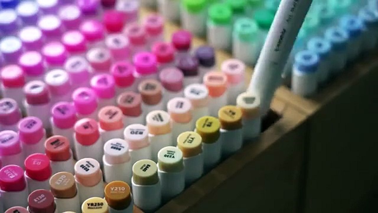 Let’s try new art supplies! Marker ASMR