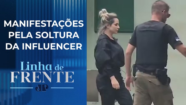 Irmã de Deolane Bezerra nega pagar fãs na porta do presídio | LINHA DE FRENTE