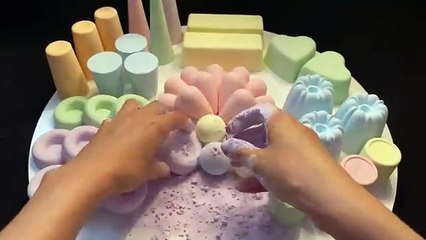 ASMR baking soda pastel colors