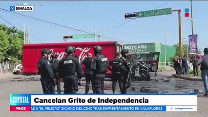 Cancelan el Grito de Independencia en Culiacán, Sinaloa