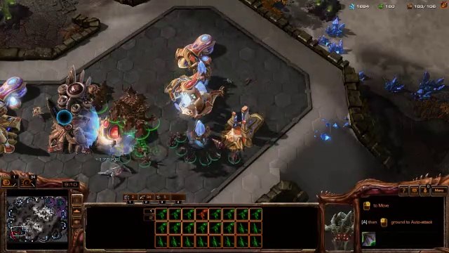 [StarCraft 2] No.0261 Normal-Level ZERG player fights Hard A.I., WIN [Spire Day]