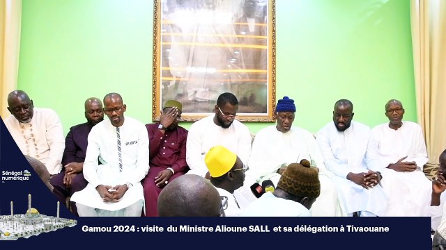 Visite du Ministre Alioune Sall et sa délégation à Tivaouane
