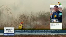 Pdte. Arce dirige operaciones para sofocar incendios en Bolivia