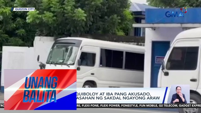 Pastor Apollo Quiboloy at iba pang akusado, nakatakdang basahan ng sakdal ngayong araw | Unang Balita