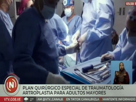 Caracas | Adultos mayores son beneficiados con el Plan Quirúrgico Especial de Traumatología