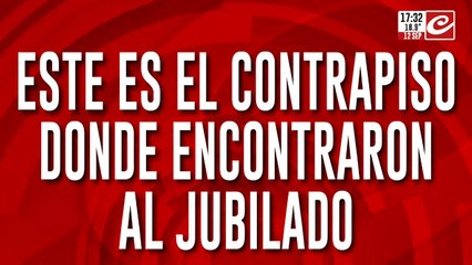 Este es el contrapiso donde encontraron al jubilado asesinado