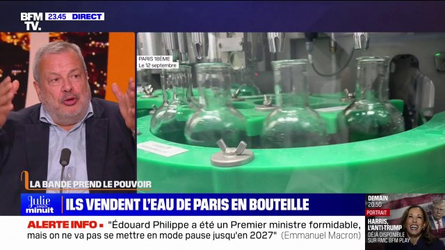 LA BANDE PREND LE POUVOIR - Une entreprise suisse commercialise de l'eau de Paris en bouteille