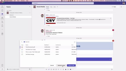 How to USE an Existing Document in a Conversation on Microsoft Teams Using a Mac - Basic Tutorial