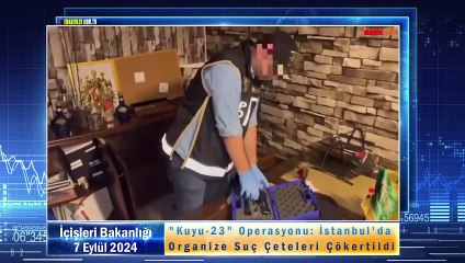 "Kuyu-23" Operasyonu: İstanbul'da Organize Suç Çeteleri Çökertildi