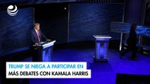 Trump se niega a participar en más debates con Kamala Harris