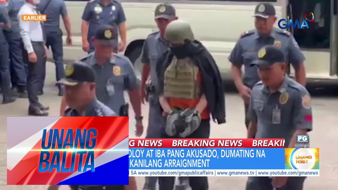 BREAKING NEWS - Pastor Apollo Quiboloy, dumating na sa Pasig RTC para sa kaniyang arraignment | Unang Balita