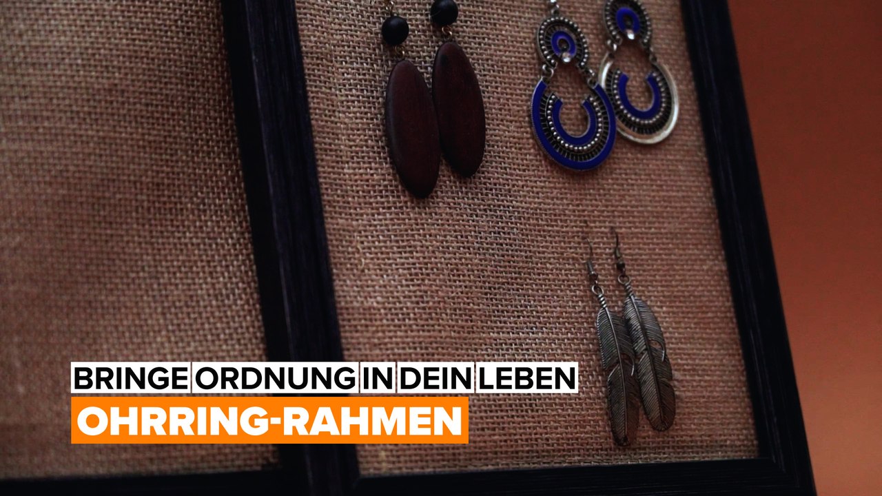 Bringe Ordnung in dein Leben: Ohrringrahmen
