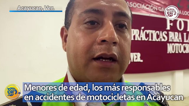 Menores de edad, los más responsables en accidentes de motocicletas en Acayucan