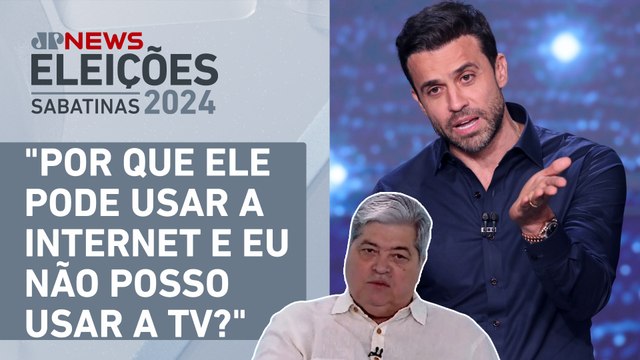 Datena critica Pablo Marçal : Foi bandido virtual, roubava dinheiro | SABATINA JP